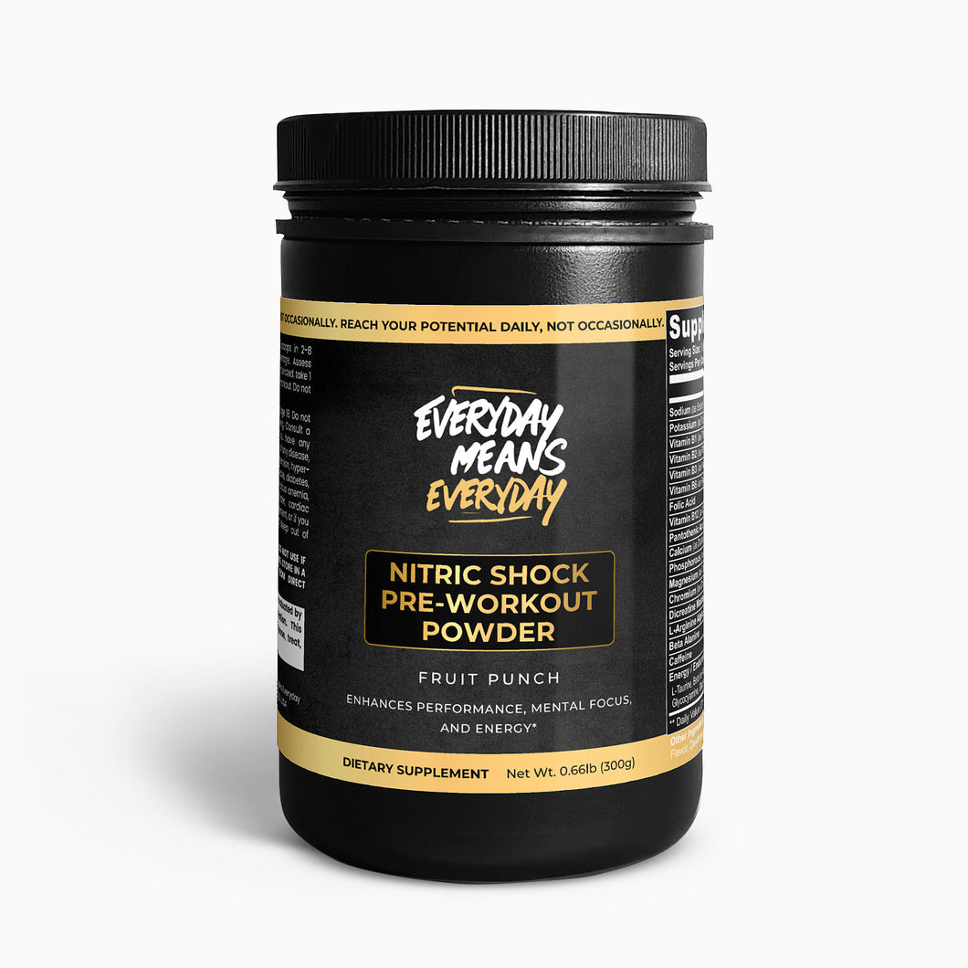 Nitric Shock Pre-Workout Powder (Fruit Punch)