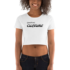 "Positive Culture" Cropped Tee